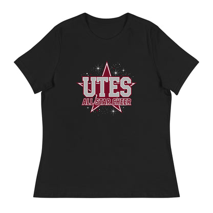 Performance | Women's Relaxed T Shirt | Utes Allstar Cheer | Crest Logo