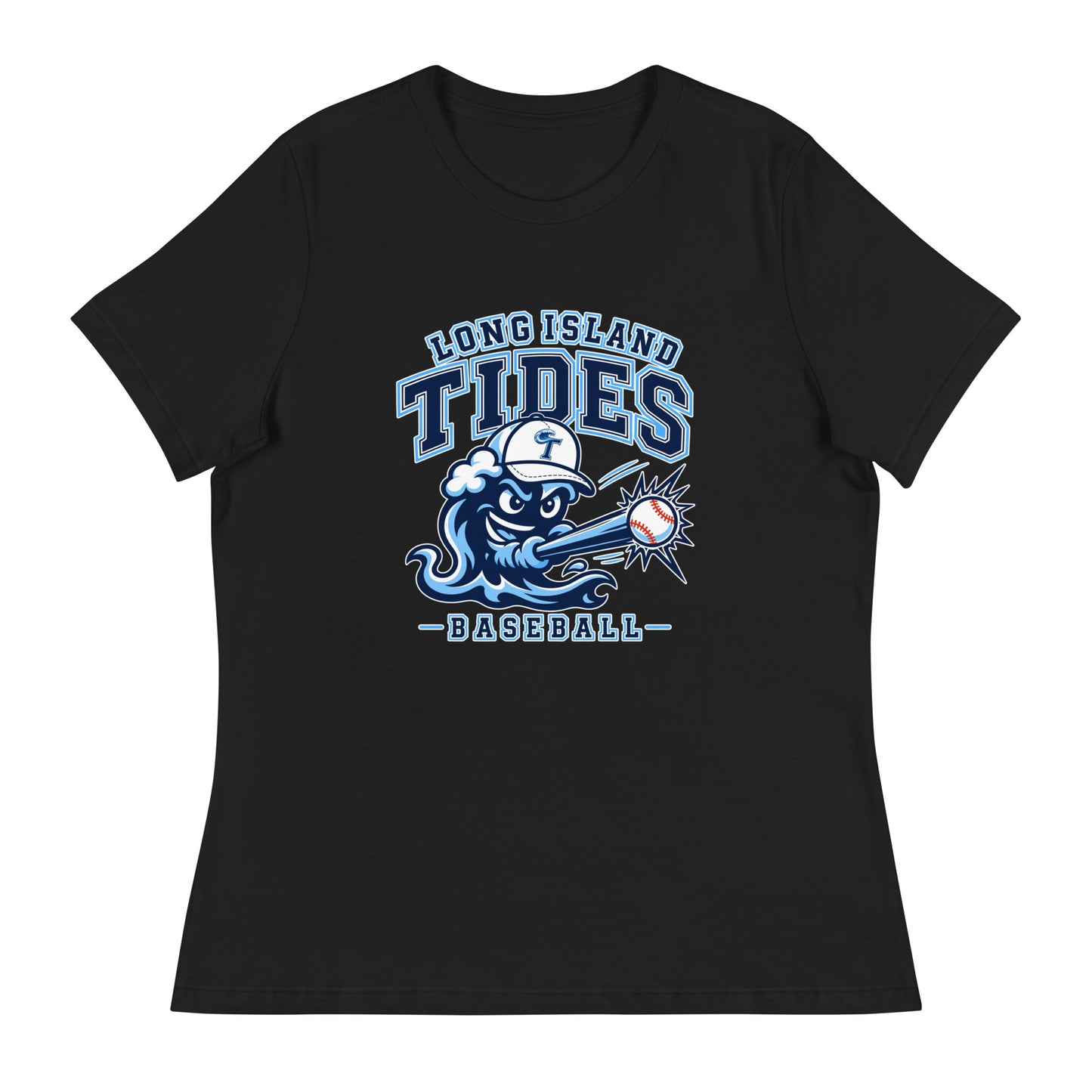 Performance | Women's Relaxed T Shirt | Long Island Tides Baseball | Valor Logo