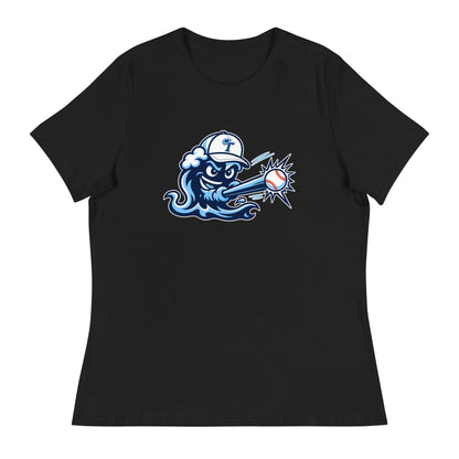 Performance | Women's Relaxed T Shirt | Long Island Tides Baseball | Mascot Logo