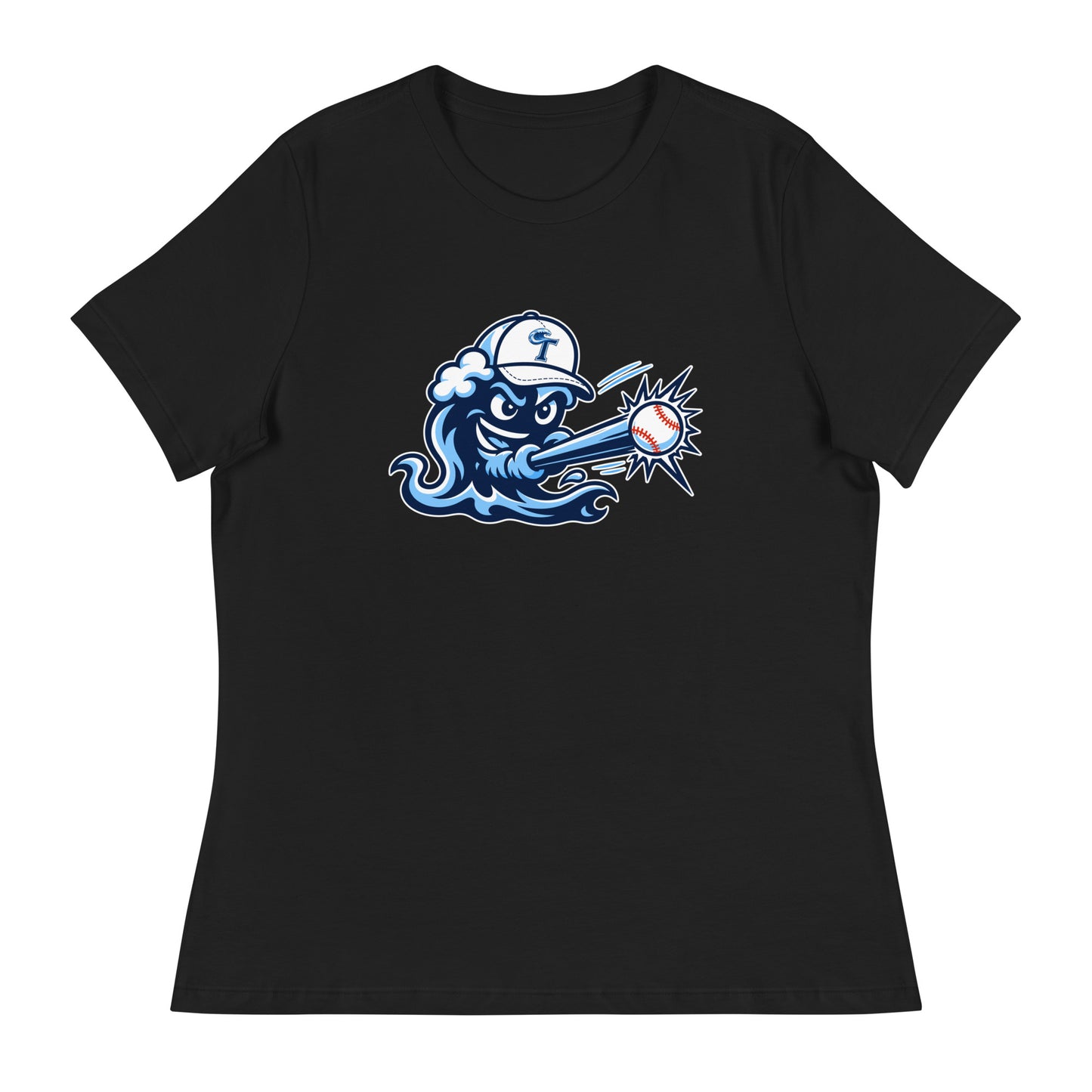 Performance | Women's Relaxed T Shirt | Long Island Tides Baseball | Mascot Logo