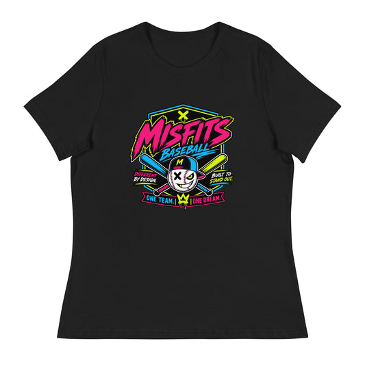 Performance | Women's Relaxed T Shirt | Misfits Baseball | Valor Logo