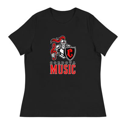 Performance | Women's Relaxed T Shirt | Cordova High Music | Vanguard Logo