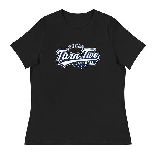 Performance | Women's Relaxed T Shirt | Texas Turn Two Baseball | Athletics Logo
