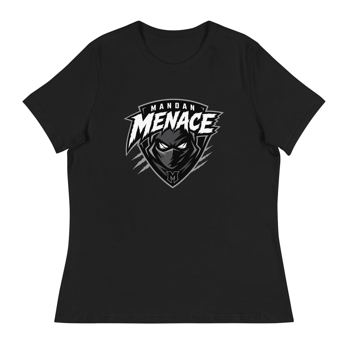 Performance | Women's Relaxed T Shirt | Mandan Menace | Shield Logo