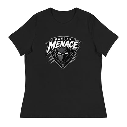 Performance | Women's Relaxed T Shirt | Mandan Menace | Shield Logo