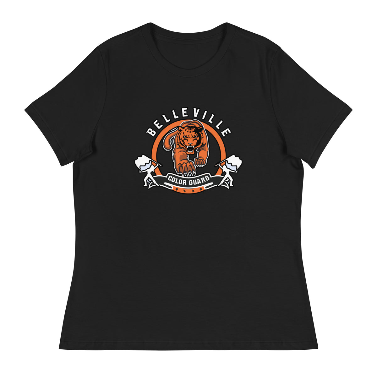 Performance | Women's Relaxed T Shirt | Belleville Community Guard Programs | Vanguard Logo