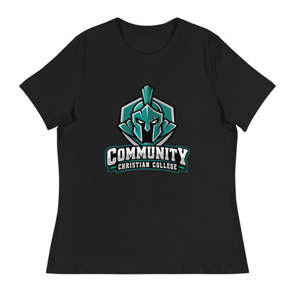 Performance | Women's Relaxed T Shirt | Community Christian College | Vanguard Athletic Logo