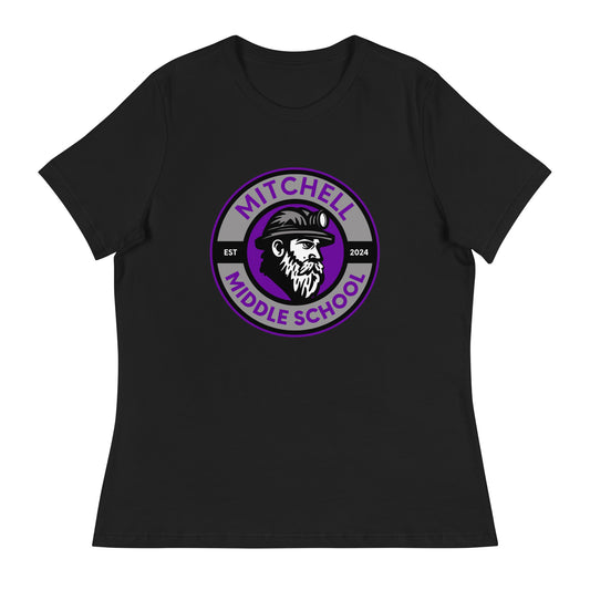 Performance | Women's Relaxed T Shirt | Mitchell Middle School Softball | Badge Logo