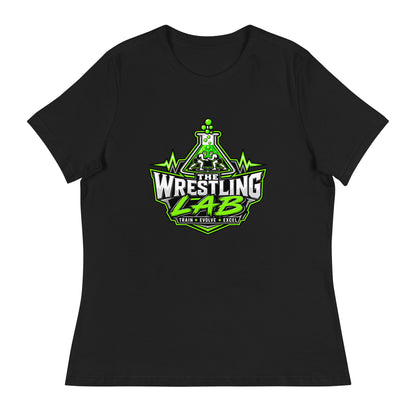 Performance | Women's Relaxed T Shirt | The Wrestling Lab | Emblem Logo
