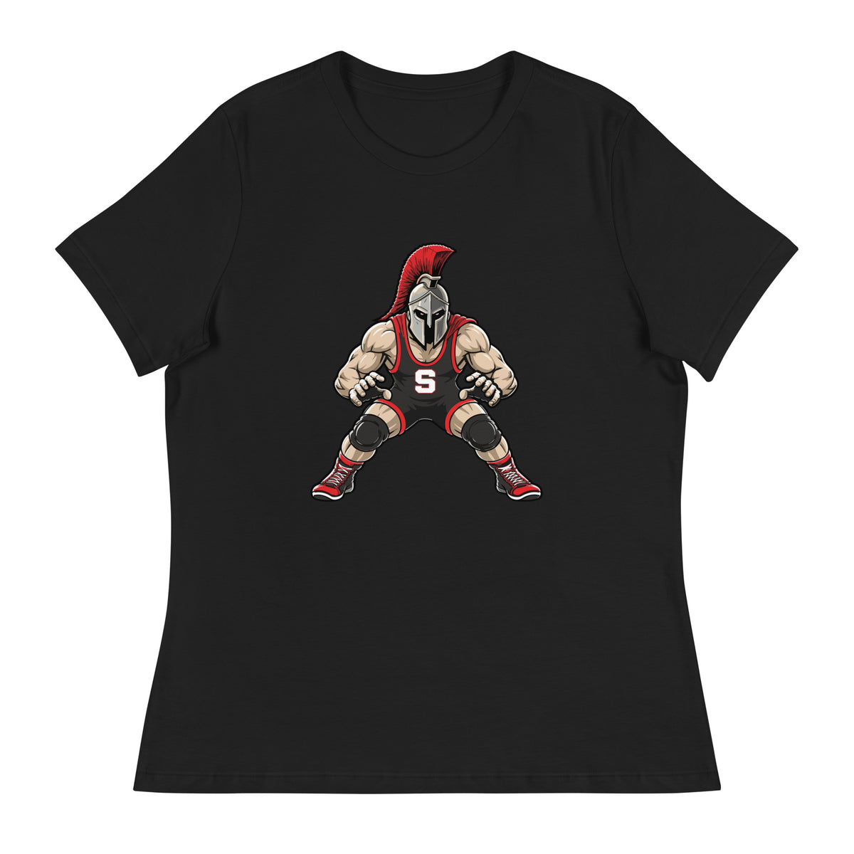Performance | Women's Relaxed T Shirt | Spartan Wrestling Club | Mascot Logo