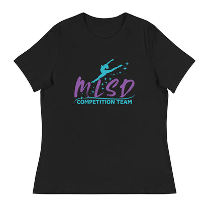 Performance | Women's Relaxed T Shirt | Miss Lorraine’s School of Dance | Lettermark Logo