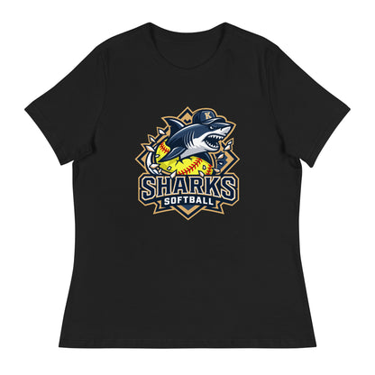 Performance | Women's Relaxed T Shirt | Sharks Diamond Sports | Crest Logo