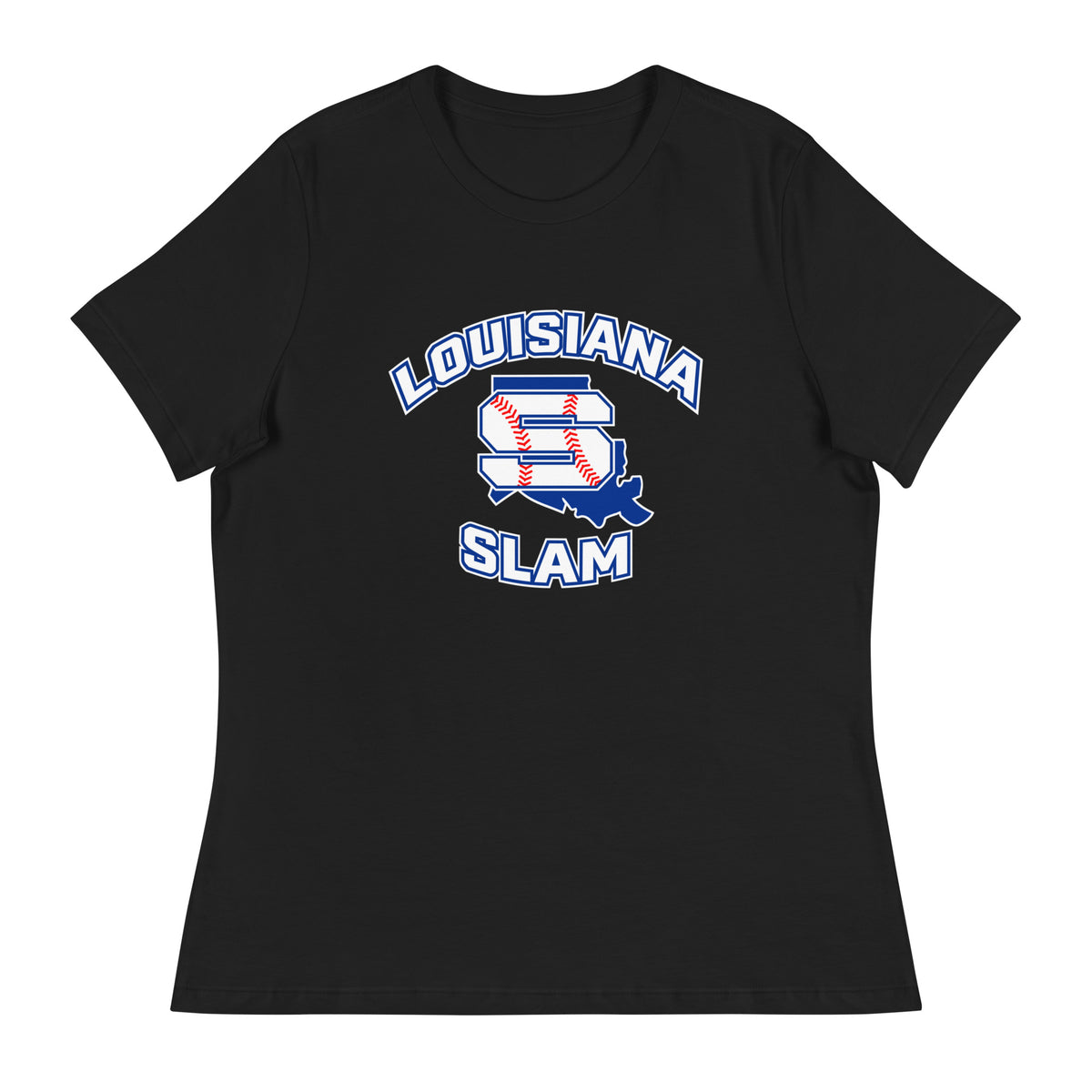 Performance | Women's Relaxed T Shirt | Louisiana Slam Baseball | Emblem Logo