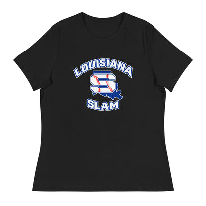 Performance | Women's Relaxed T Shirt | Louisiana Slam Baseball | Emblem Logo