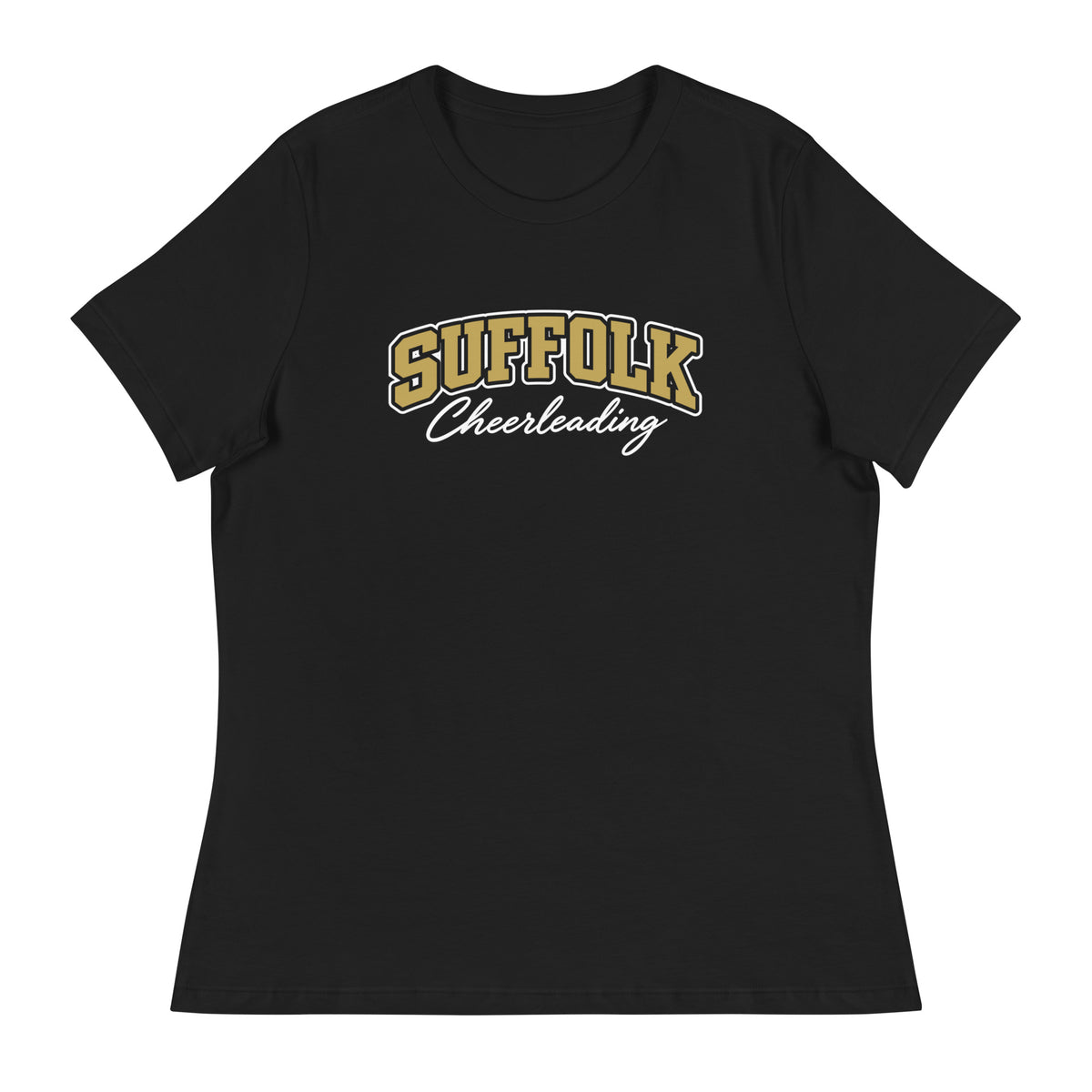Performance | Women's Relaxed T Shirt | Suffolk University Cheerleading | Valor Logo