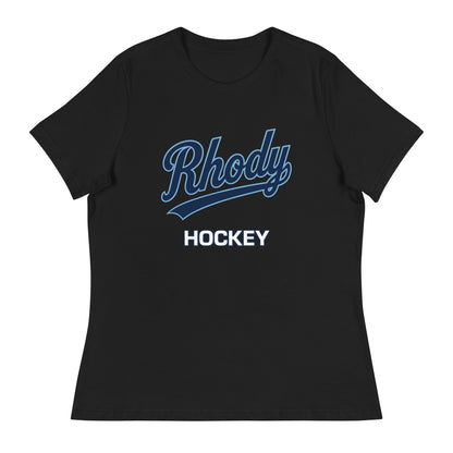 Performance | Women's Relaxed T Shirt | URI Men’s Hockey | Athletics Logo