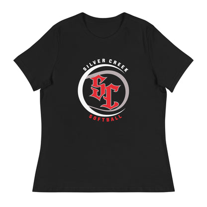 Performance | Women's Relaxed T Shirt | Silver Creek 12U Schreiber | Crest Logo
