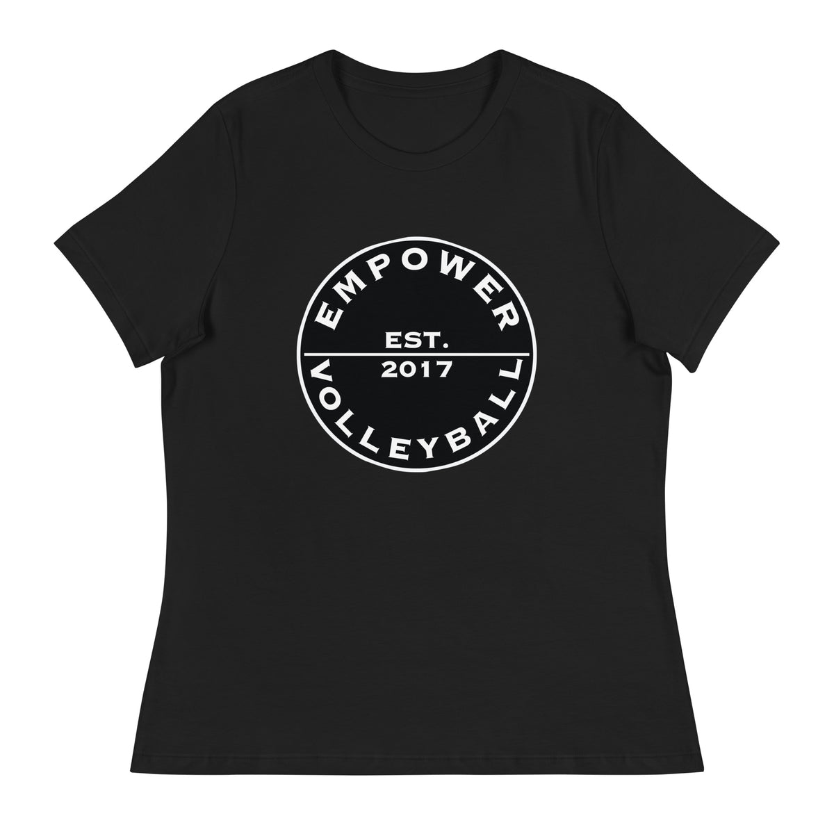Performance | Women's Relaxed T Shirt | Empower Volleyball Club | Alpha Spike Logo