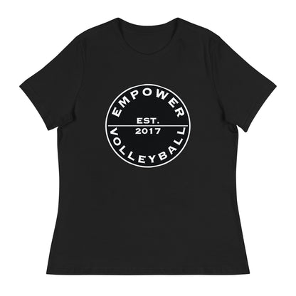 Performance | Women's Relaxed T Shirt | Empower Volleyball Club | Alpha Spike Logo