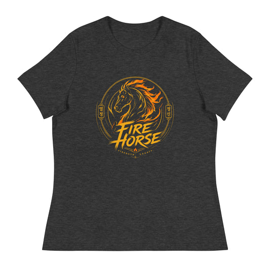 Performance | Women's Relaxed T Shirt | Fire Horse Masters | Vanguard Logo