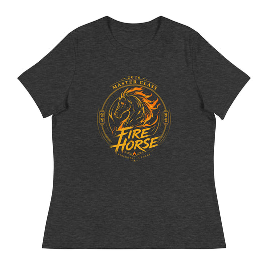 Performance | Women's Relaxed T Shirt | Fire Horse Masters | Crest Logo