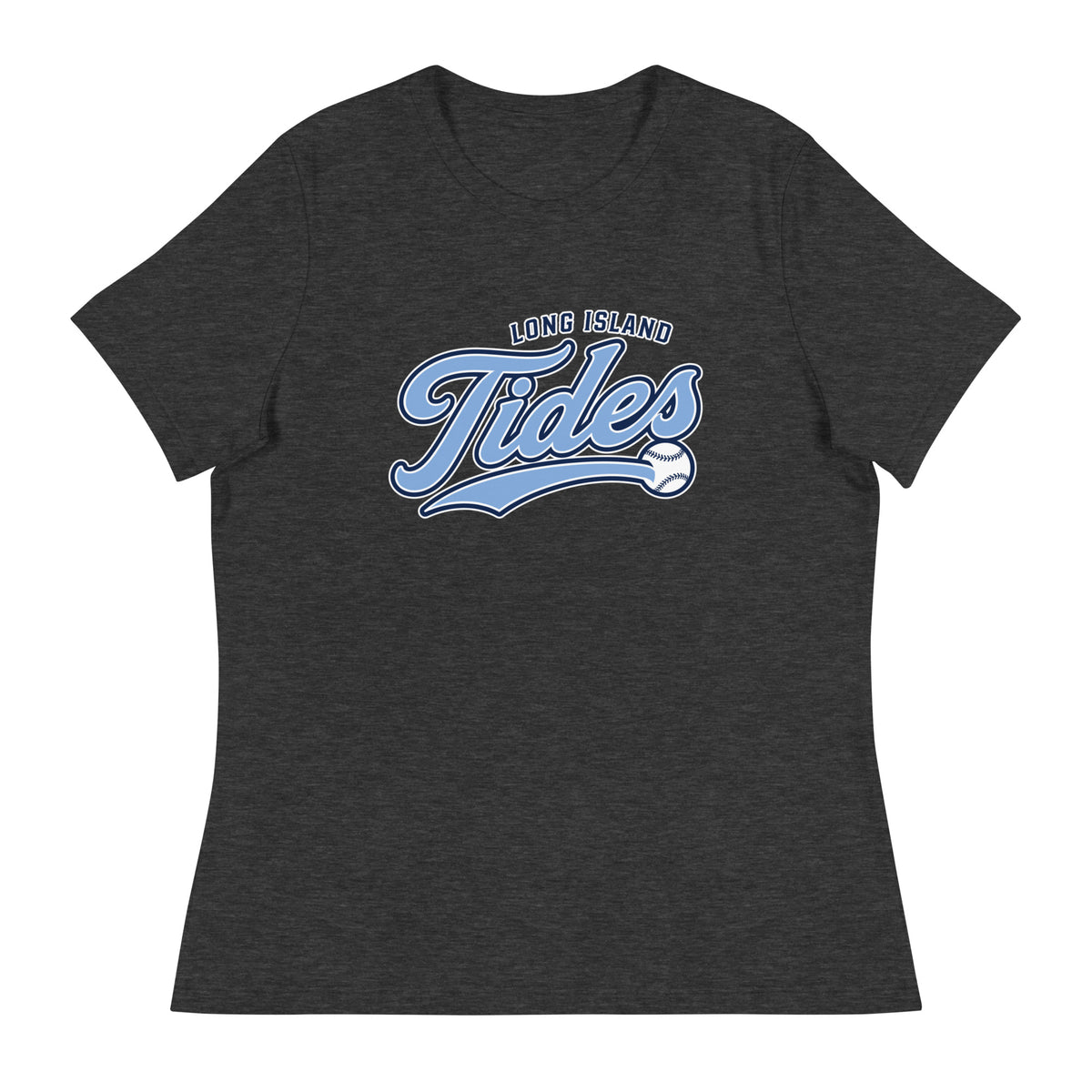 Performance | Women's Relaxed T Shirt | Long Island Tides Baseball | Athletics Logo
