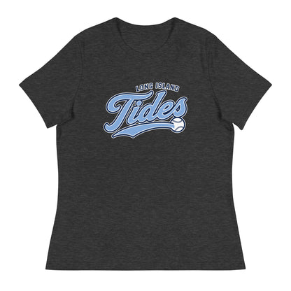 Performance | Women's Relaxed T Shirt | Long Island Tides Baseball | Athletics Logo
