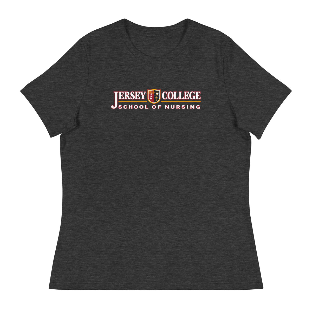 Performance | Women's Relaxed T Shirt | Grand View University Nursing | Emblem Logo