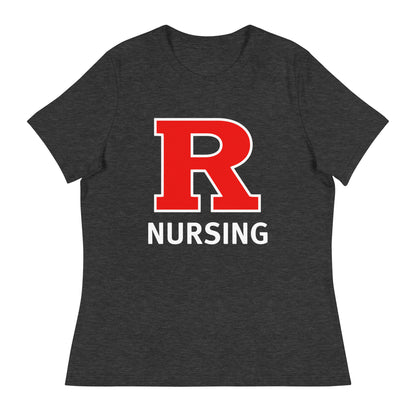 Performance | Women's Relaxed T Shirt | Grand View University Nursing | Lettemark Logo