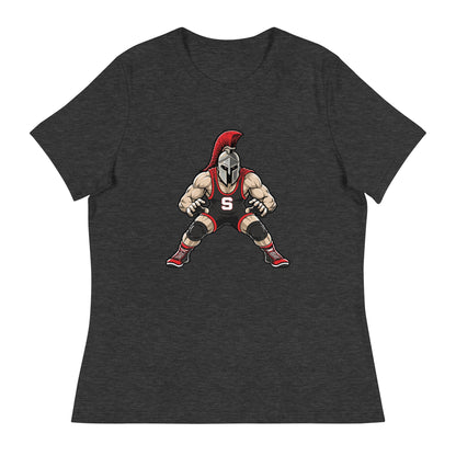 Performance | Women's Relaxed T Shirt | Spartan Wrestling Club | Mascot Logo