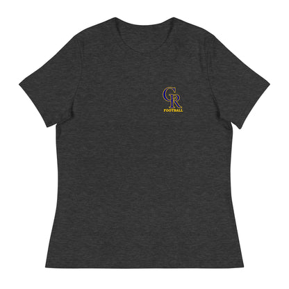 Performance | Women's Relaxed T Shirt | Chestnut Ridge Lions Football | Lettermark Logo