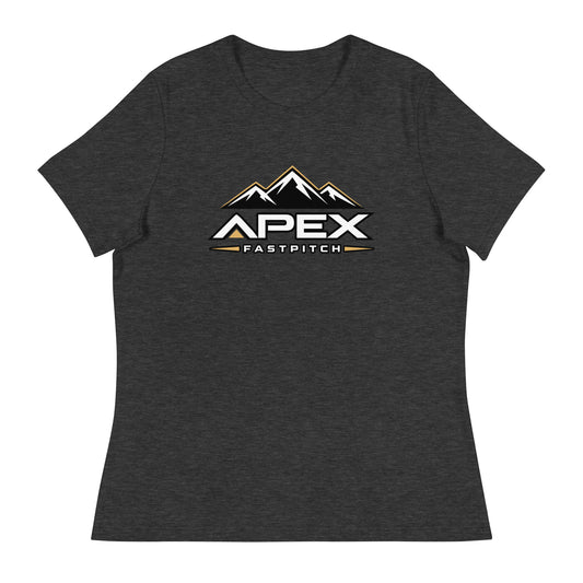 Performance | Women's Relaxed T Shirt | Apex Fastpitch | Crest Logo