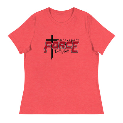 Performance | Women's Relaxed T Shirt | Shreveport Force Volleyball | Crest Logo