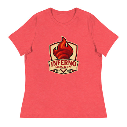 Performance | Women's Relaxed T Shirt | Inferno Hockey | Crest Logo