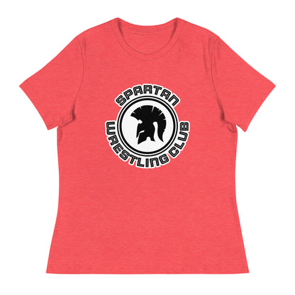 Performance | Women's Relaxed T Shirt | Spartan Wrestling Club | Crest Logo