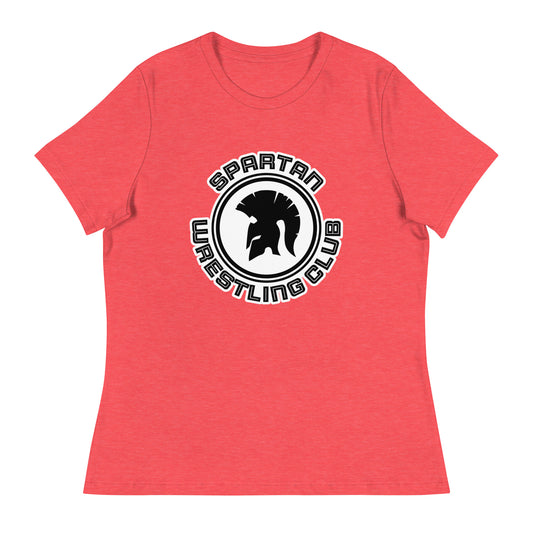 Performance | Women's Relaxed T Shirt | Spartan Wrestling Club | Crest Logo