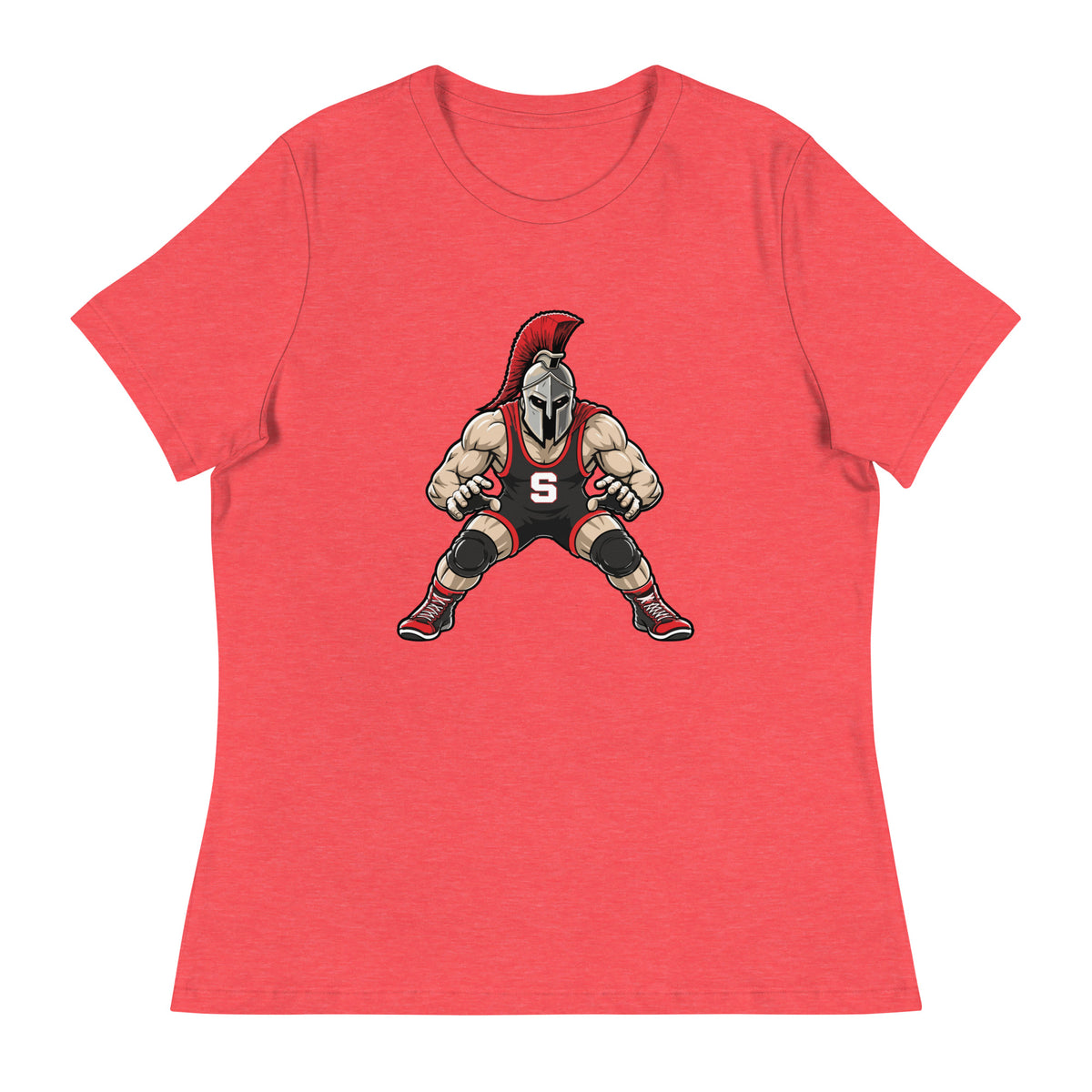 Performance | Women's Relaxed T Shirt | Spartan Wrestling Club | Mascot Logo