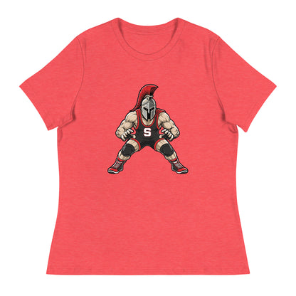 Performance | Women's Relaxed T Shirt | Spartan Wrestling Club | Mascot Logo