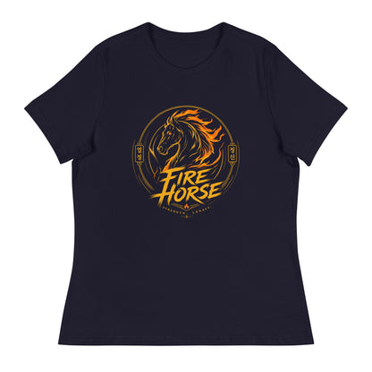 Performance | Women's Relaxed T Shirt | Fire Horse Masters | Vanguard Logo