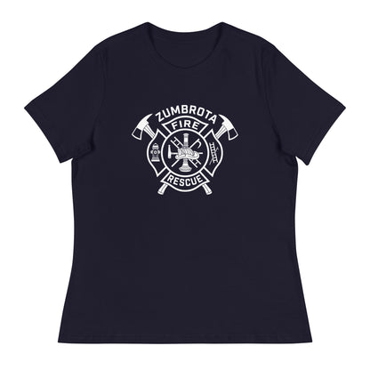Performance | Women's Relaxed T Shirt | Zumbrota Fire Department | Crest Logo