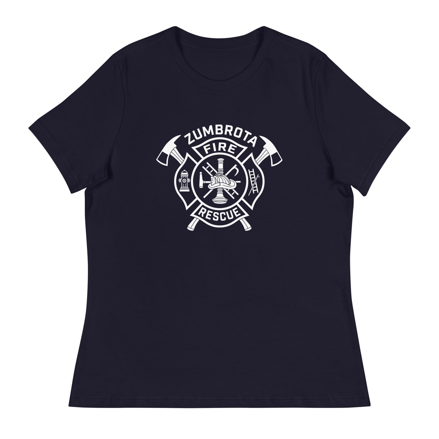 Performance | Women's Relaxed T Shirt | Zumbrota Fire Department | Crest Logo