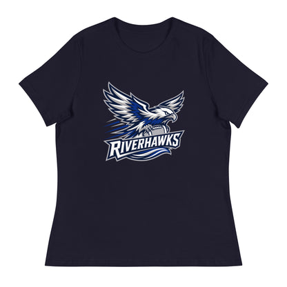 Performance | Women's Relaxed T Shirt | Rochester Riverhawks | Crest Logo