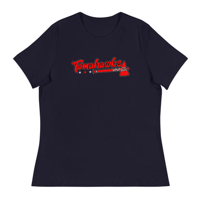 Performance | Women's Relaxed T Shirt | Tomahawks | Crest Logo