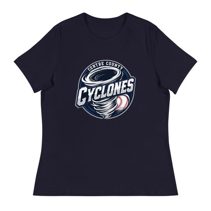 Performance | Women's Relaxed T Shirt | Centre County Cyclones | Badge Logo