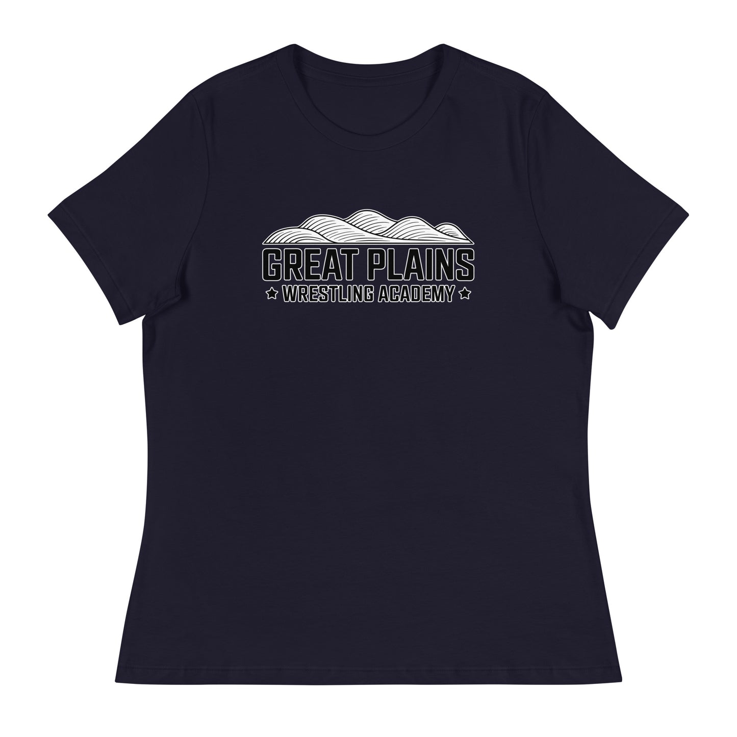 Performance | Women's Relaxed T Shirt | Great Plains Wrestling Academy | Crest Logo