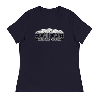 Performance | Women's Relaxed T Shirt | Great Plains Wrestling Academy | Crest Logo