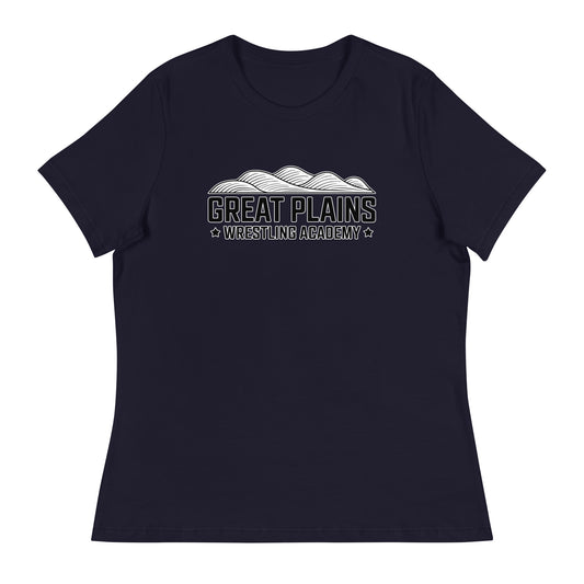 Performance | Women's Relaxed T Shirt | Great Plains Wrestling Academy | Crest Logo
