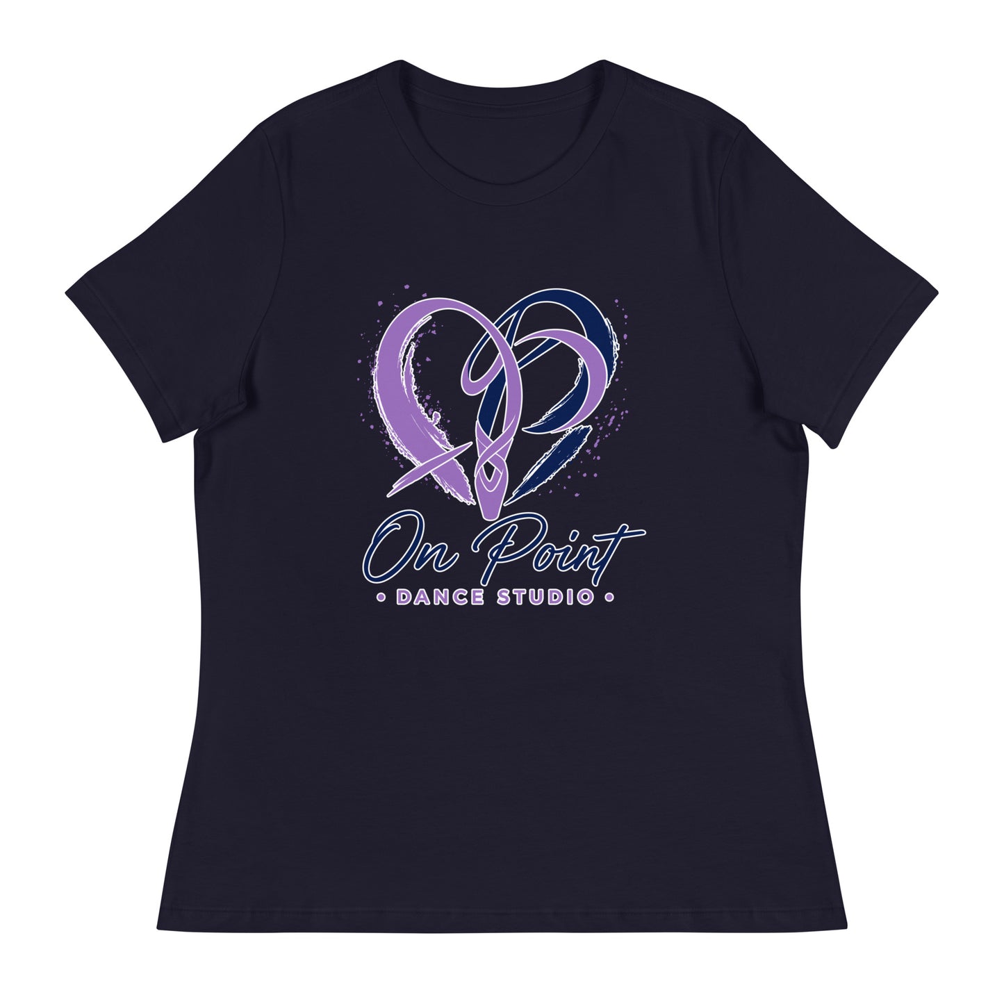 Performance | Women's Relaxed T Shirt | On Point Dance Studio | Crest Logo