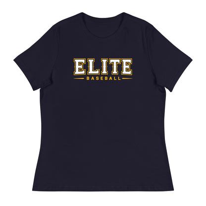 Performance | Women's Relaxed T Shirt | Elite Baseball | Vanguard Logo