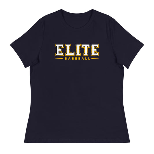 Performance | Women's Relaxed T Shirt | Elite Baseball | Vanguard Logo